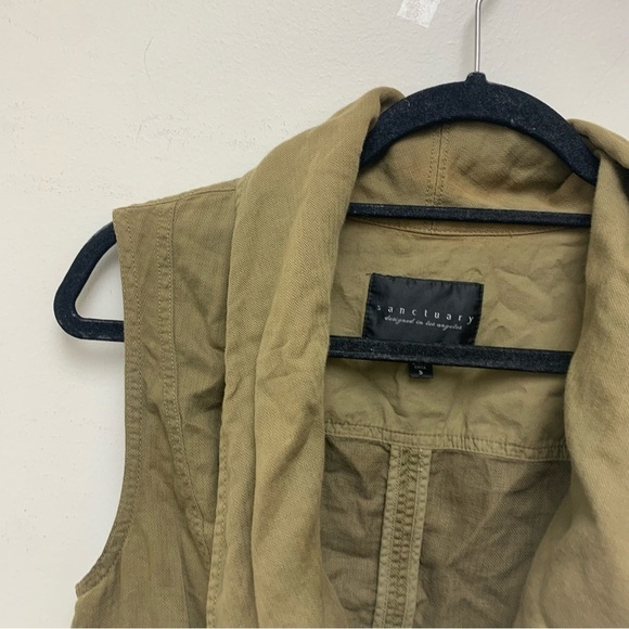 Sanctuary Linen Blend Utility Vest - Picture 4 of 13